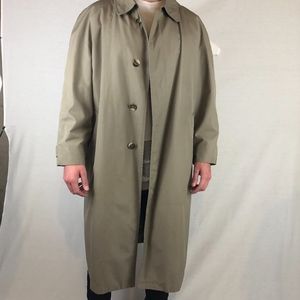 BROOKS BROTHERS Khaki Trench Coat w/ Liner -44R